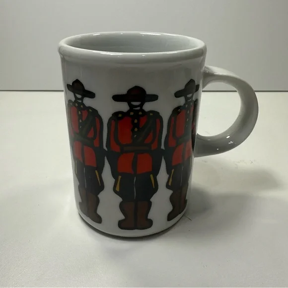 Marc Tetro RCM Mounties Design Ceramic Coffee Mug Canada Collectible - Picture 3 of 5